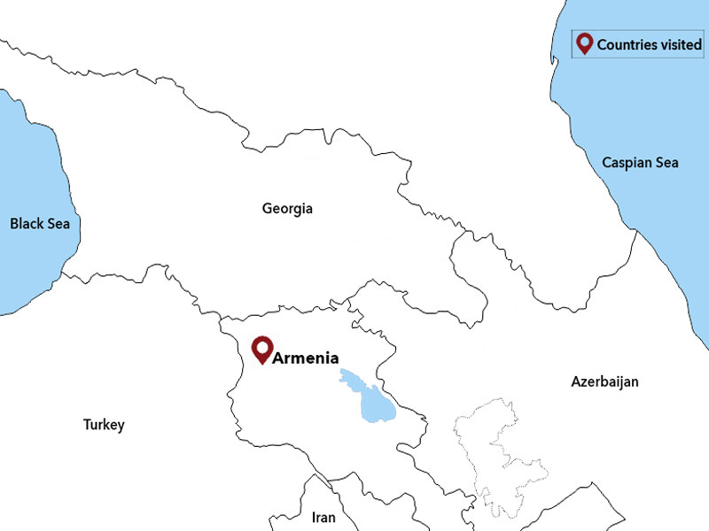 map-Moto Tour to Armenia – 9 days