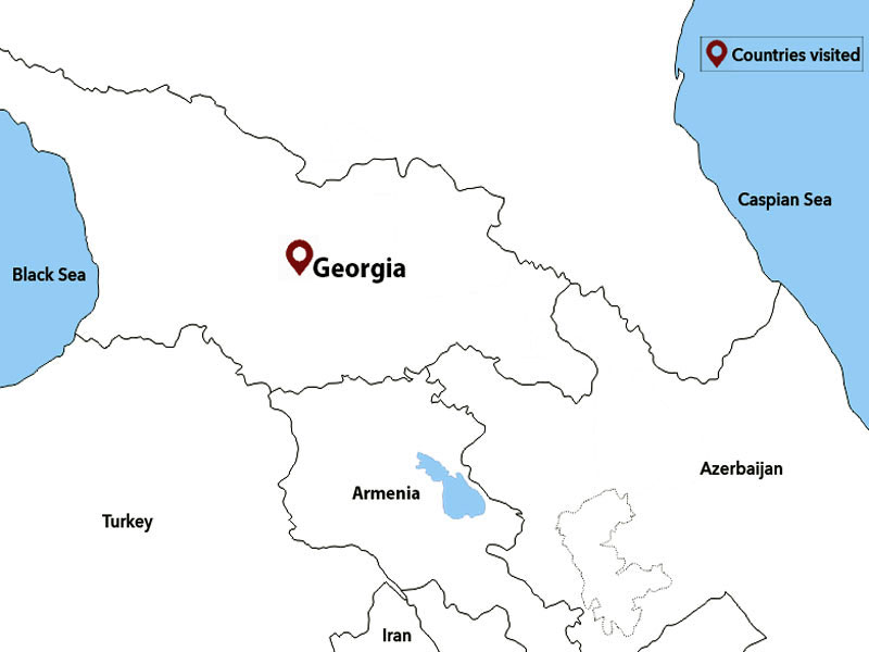 map-Southwestern Georgia Tour in 8 days